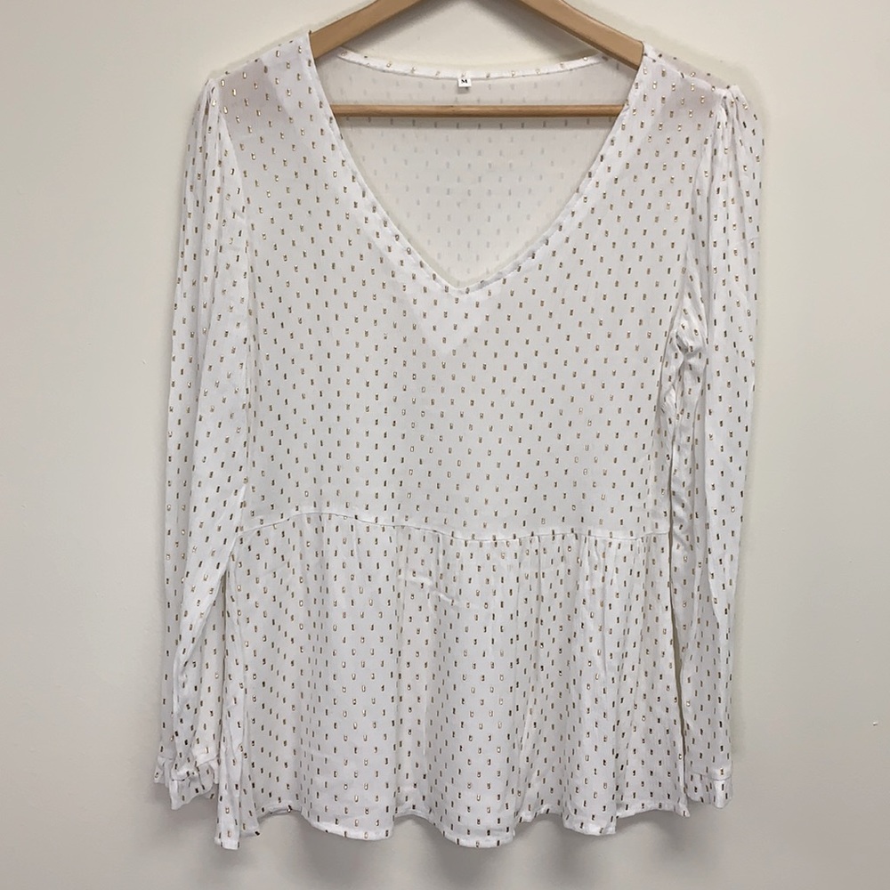 Adorable Gold Flecked Shirt